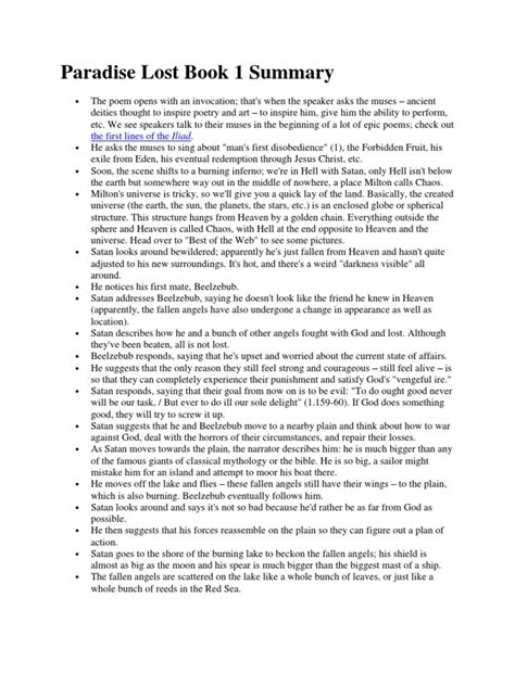 alluc paradise lost|Paradise Lost Book 1 Summary & Analysis .